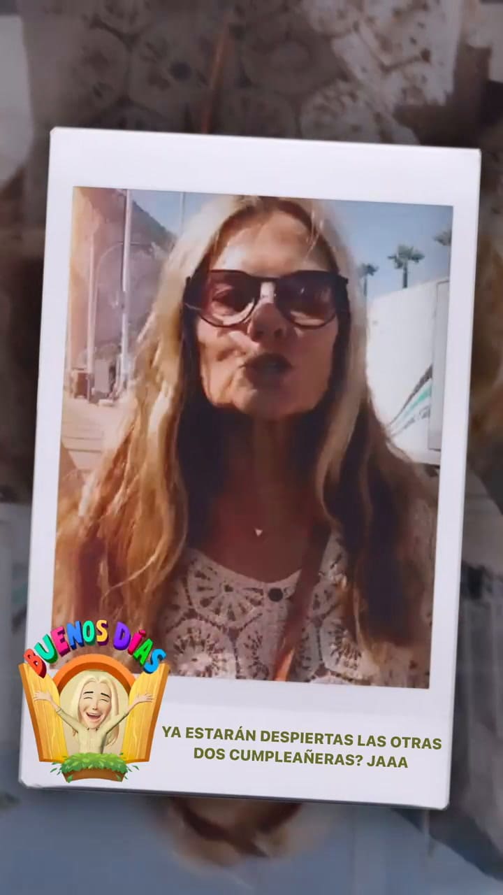 Eugenia empezó su cumpleaños desde España