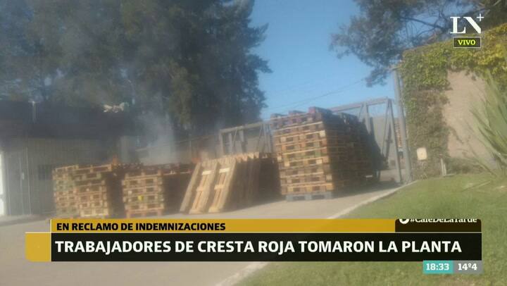 Unos 800 operarios de Cresta Roja toman la planta de Esteban Echecheverría