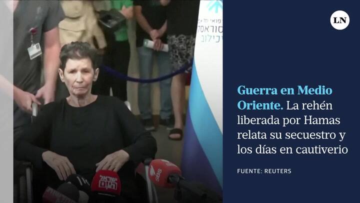 La rehén de 85 años liberada por Hamas relata su secuestro y los días en cautiverio