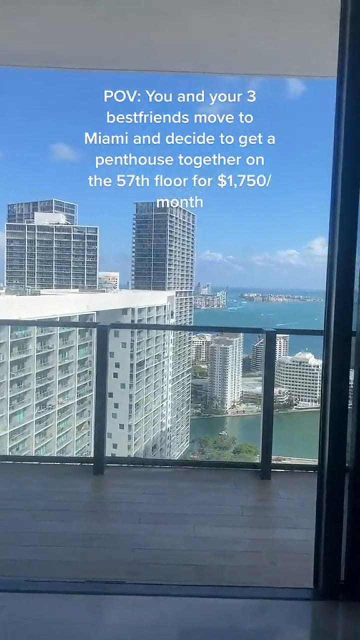 La joven compartió que es posible vivir en Miami con un presupuesto bajo