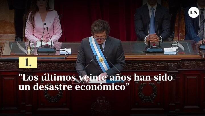 Las diez claves del discurso de Javier Milei en la apertura de sesiones 2024