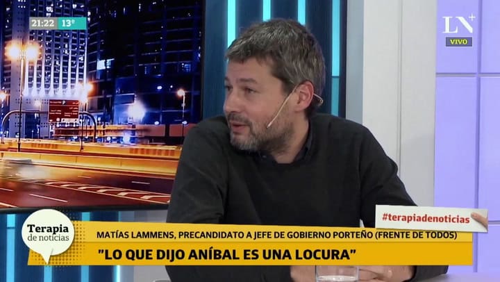 Matías Lammens:'Es una locura comparar a un femicida con una buena persona'