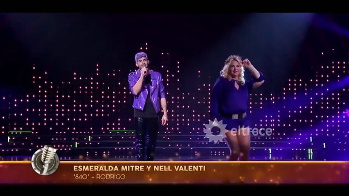 Cantando 2020. Esmeralda Mitre y Nell Valenti cantaron 'Ocho Cuarenta' - Fuente: eltrece