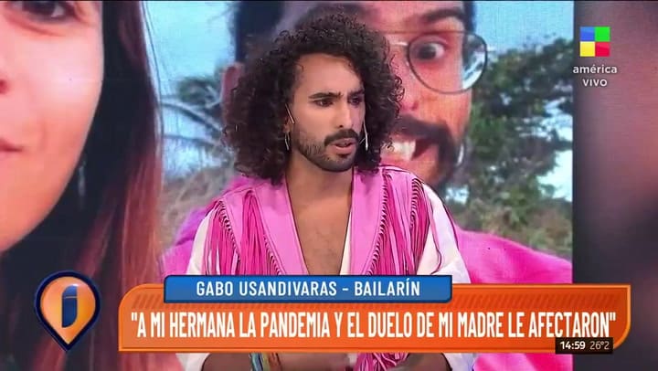 Gabo Usandivaras habló sobre la muerte de su hermana