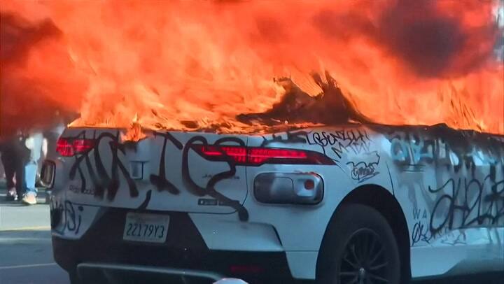 Tensión e incidentes en protestas en Los Ángeles (Reuters)