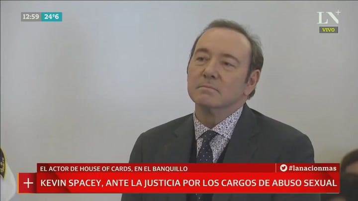 Kevin Spacey se presentó en la Justicia por un caso de abuso sexual