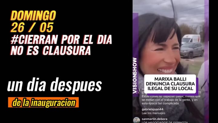 Marixa Bali denuncia cierre ilegal de su local en La gran Dulce