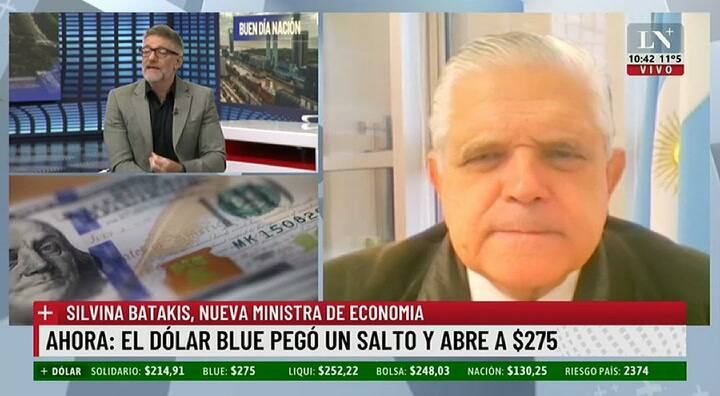 El dólar blue saltó a $275: la palabra de Ricardo López Murphy en LN+