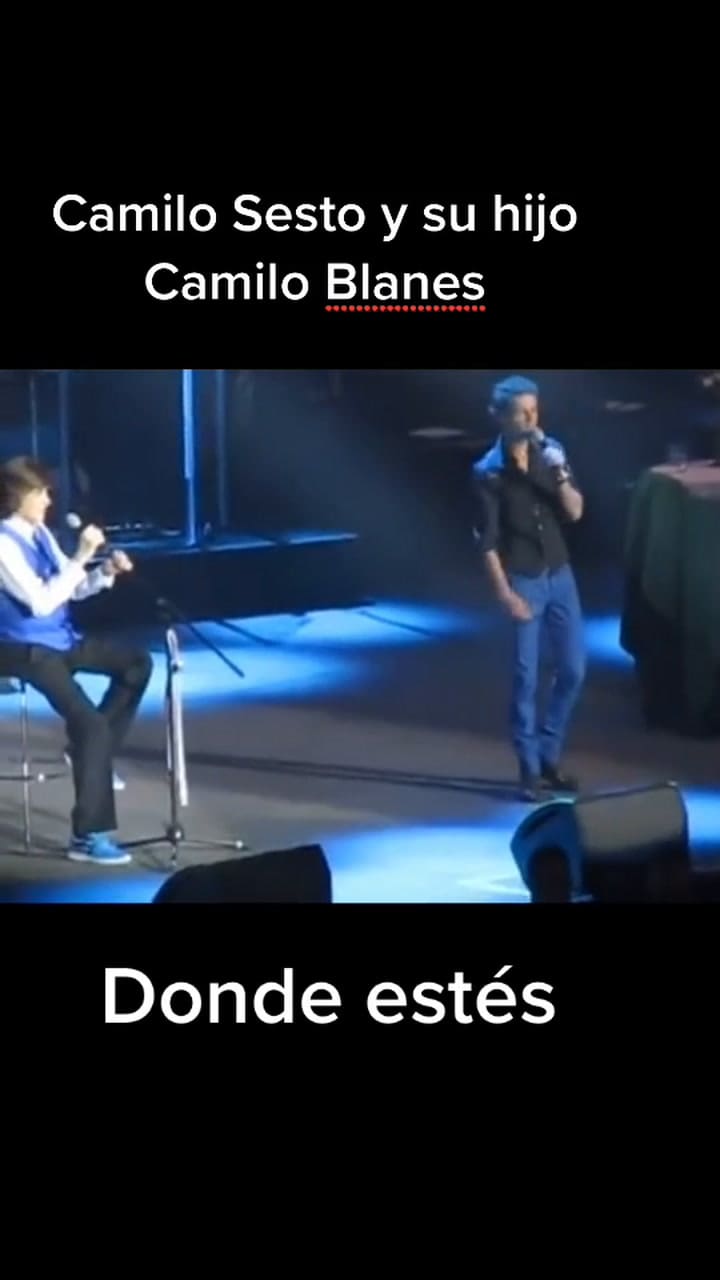Camilo Sesto y su hijo Camilo Blanes