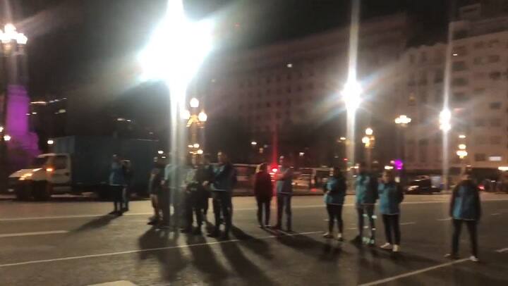 Incidentes en el Congreso tras las detención de 13 personas, en un reclamo de cartoneros