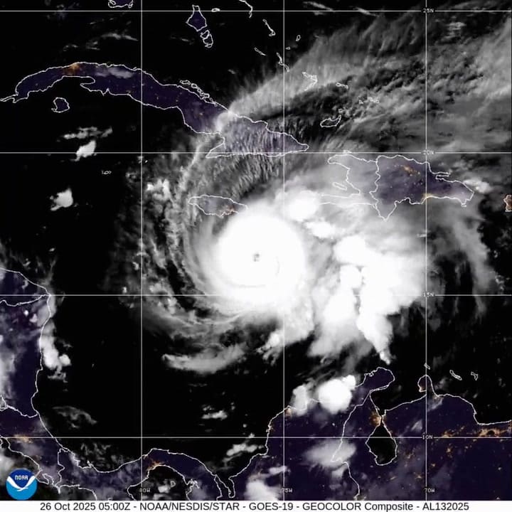 Temor en el Caribe: el huracán Melissa sube a la categoría máxima y ordenan evacuar a la población de Jamaica
