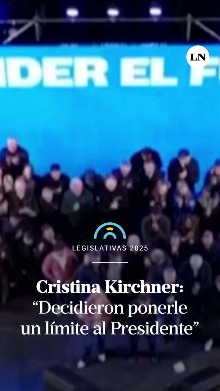 Cristina: "Quiero felicitar a Sergio, Axel, Juan y Máximo"