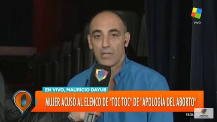 Habló en Intrusos Mauricio Dayub, miembro del elenco, por la polémica de TOC TOC - Fuente: América