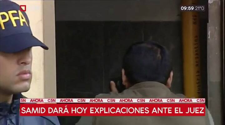 El traslado de Samid a Comodoro Py - Fuente: C5N