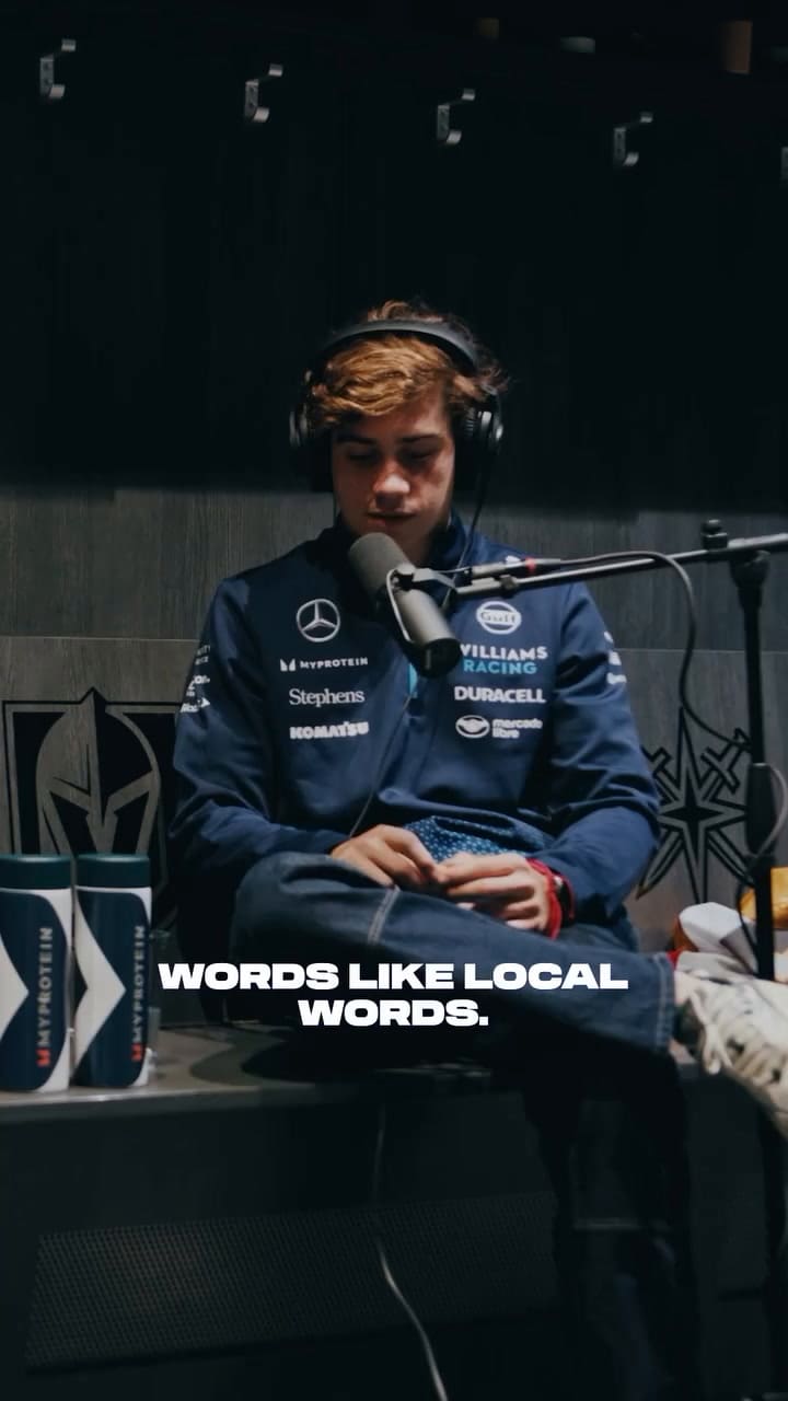 Franco Colapinto le enseñó una palabra a Alex Albon