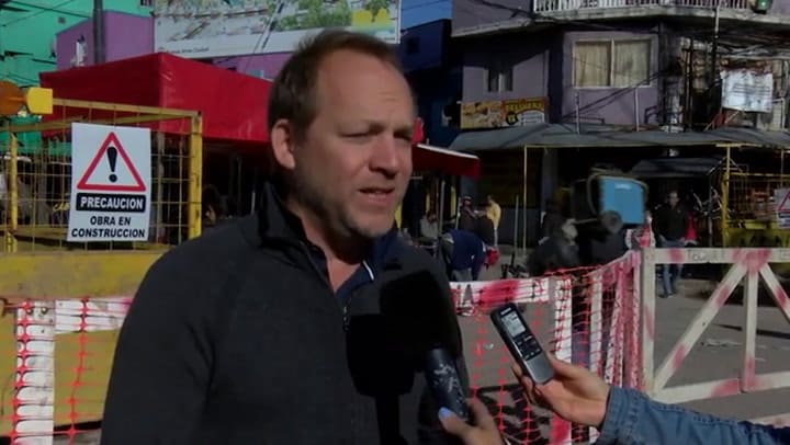 Avanzan las obras de urbanización de la villa 31 - Fuente: Télam