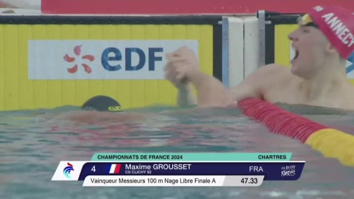 La insólita lesión de un nadador francés