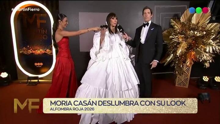 Moria Casán presentó a su nieto en los Martín Fierro