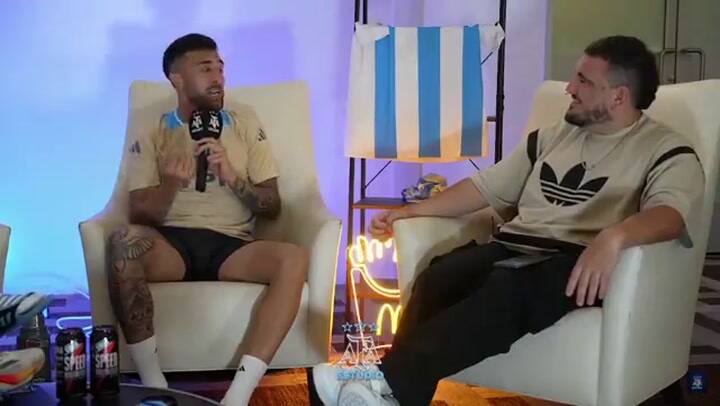 Nicolás González y Alexis Mac Allister pasaron por el canal de streaming de AFA Estudio