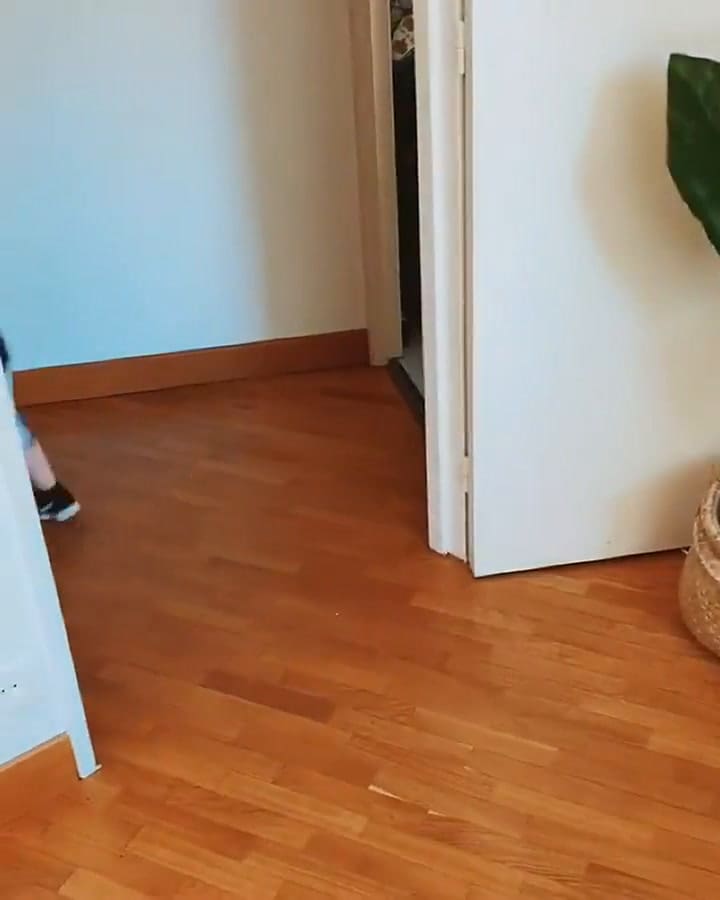 Nico Sánchez corrió media maratón en su casa