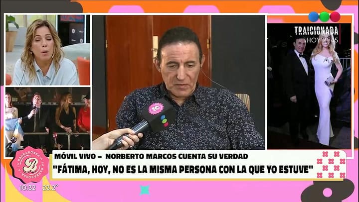 Norberto Marcos hablo sobre la actual relacion que tiene con Fatima Florez
