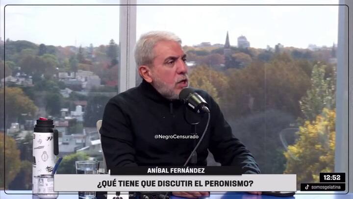 Aníbal Fernández en Gelatina