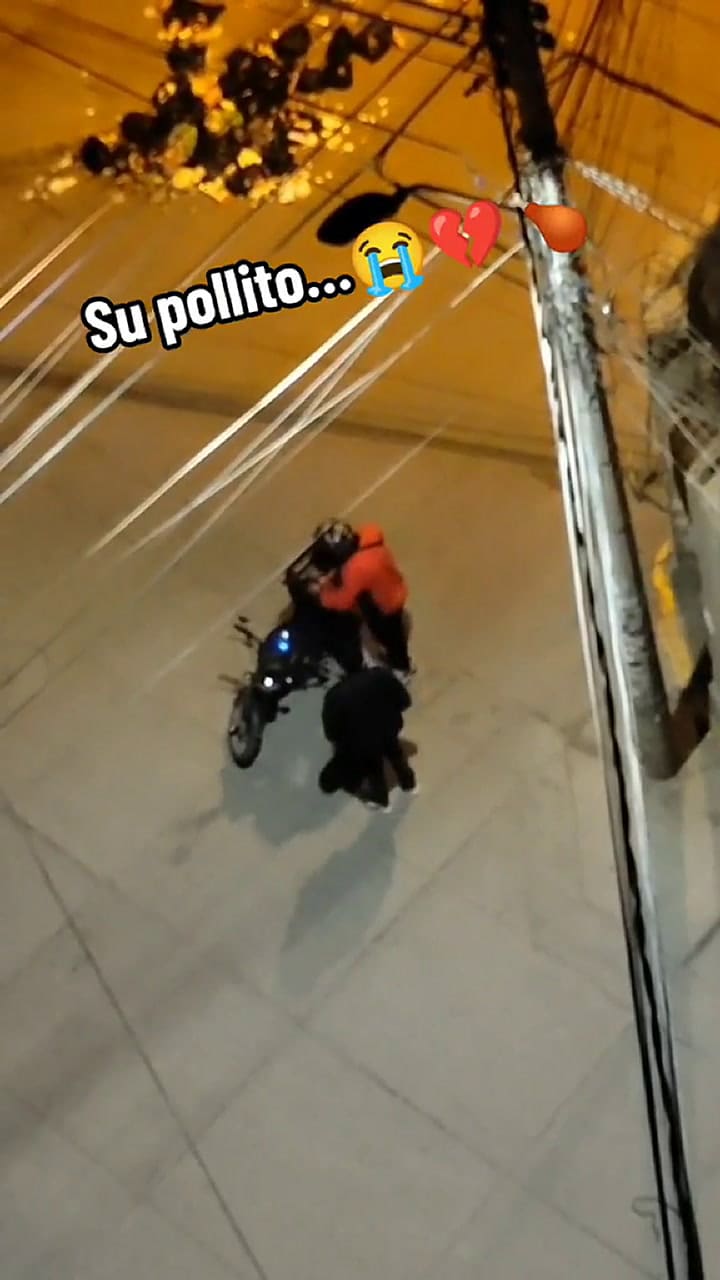 Se le cayó el pedido e intentó recuperarlo