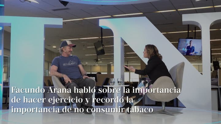 Facundo Arana habló sobre la importancia de hacer ejercicio y recordó la importancia de no consumir tabaco
