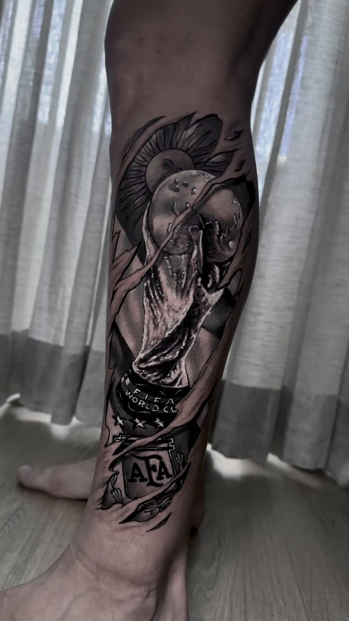 El increíble tatuaje mundialista de Marcos Acuña