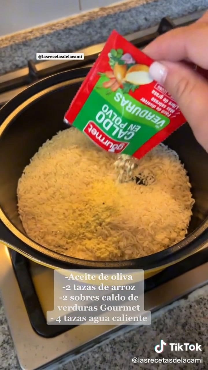 Receta del arroz verde