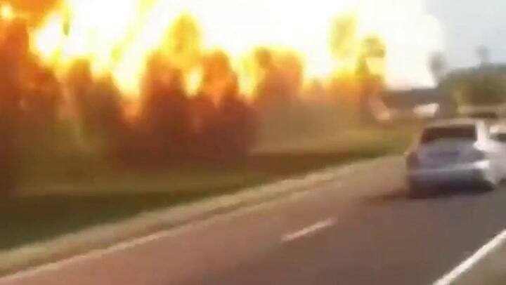 La peligrosa explosión de una estación de servicio rusa que enfureció al Kremlin