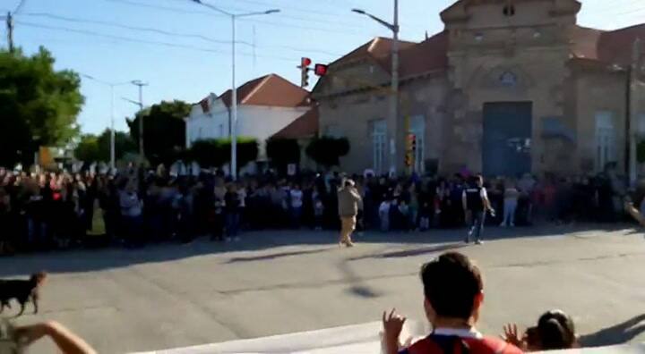 Marcha en Puerto Deseado en repudio al ataque