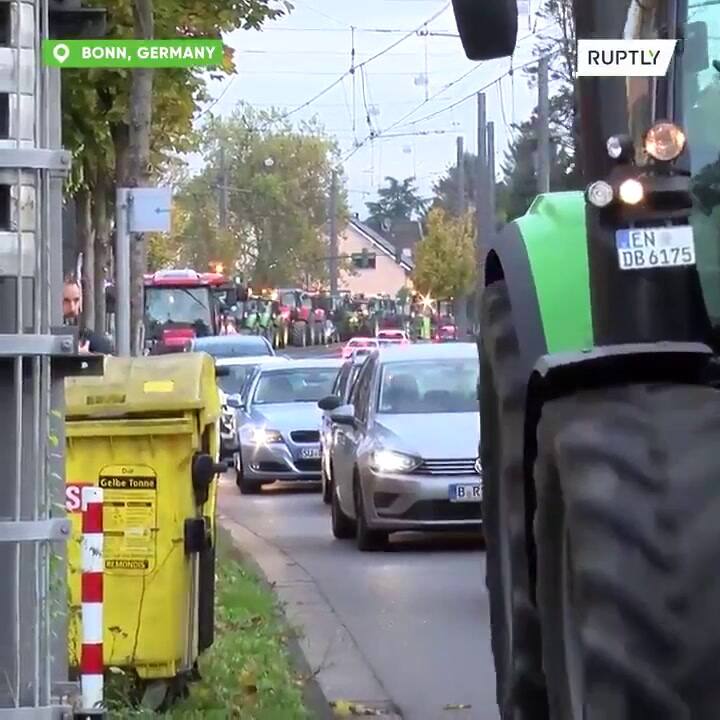 Protesta de productores en Alemania: 'No podemos seguir así'