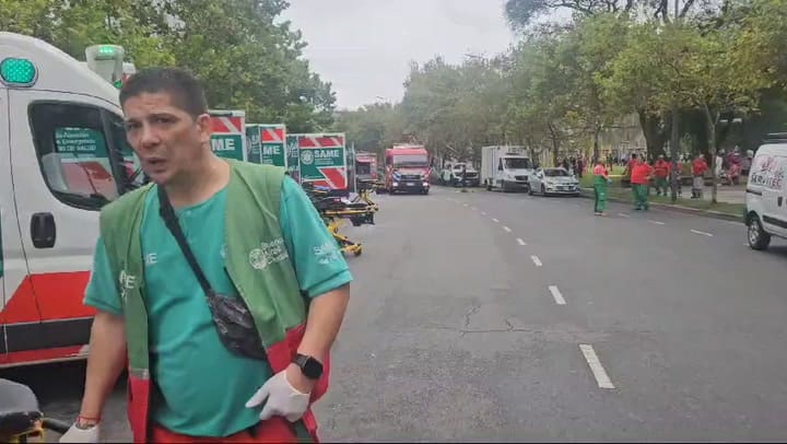 El despliegue del operativo del SAME En Puerto Madero