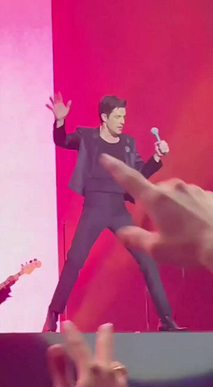 Un video que grabó el argentino en el recital; su posición era muy cercana al escenario