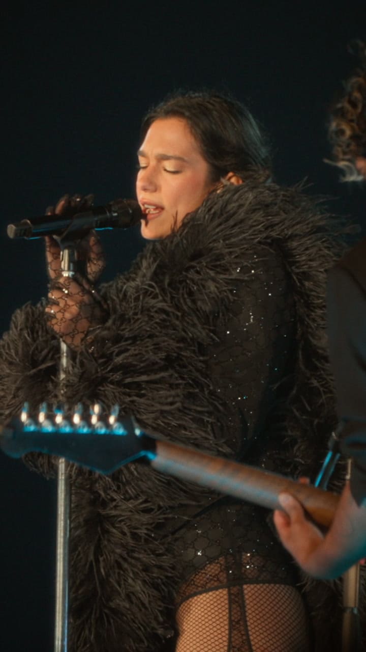 Dua Lipa cantó "De música ligera", de Soda Stereo. Video: Joaco Olivos