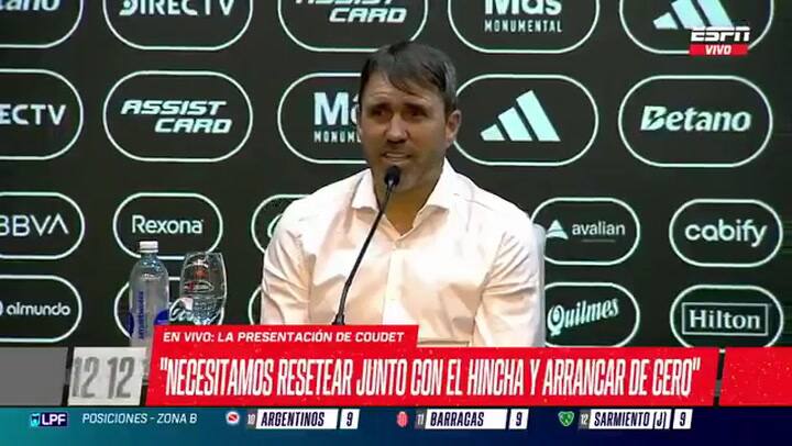 Las declaraciones más salientes de Eduardo Coudet