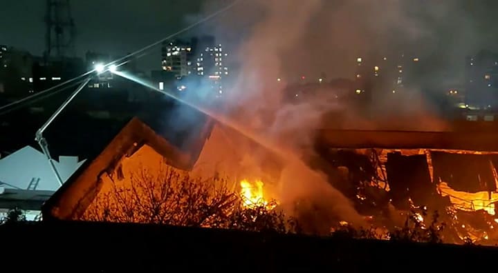 Así se veía el incendio