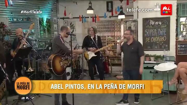 Abel Pintos canta en La Peña de Morfi - Fuente: Telefe