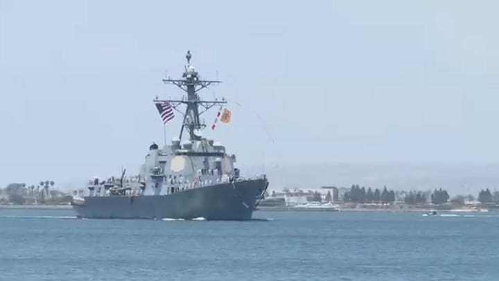 El destructor USS Gridley de la Marina de EE.UU.