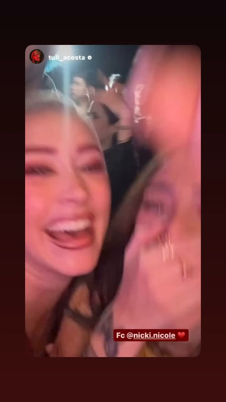 Tuli Acosta estuvo presente en el cumpleaños de Nicki Nicole