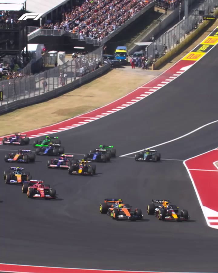 He Who Is Fourth Shall Be First! A Dramatic Race Start In Austin#f1 #Formula1 #Usgp