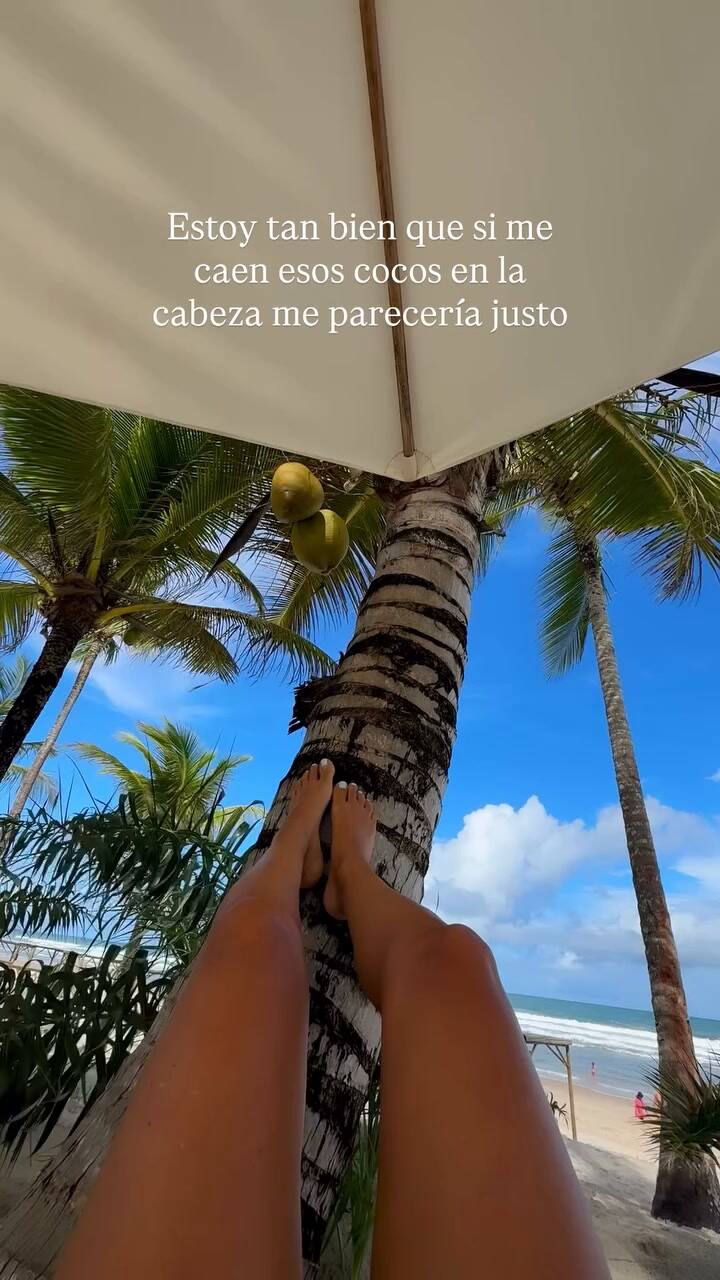 Tefi Russo y su comentario por los cocos de la palmera