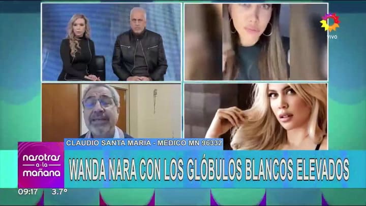 Un médico dio detalles de la salud de Wanda Nara