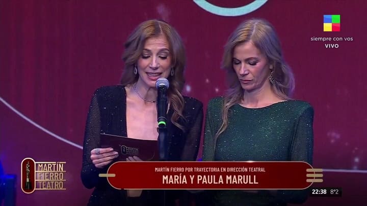 Martín Fierro de Teatro a Mauricio Kartún. Fuente: América TV