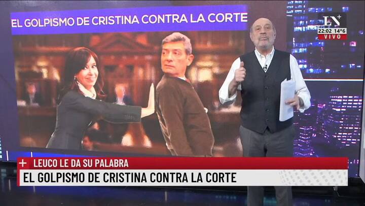 El golpismo de Cristina contra La Corte. Leuco le da su palabra.