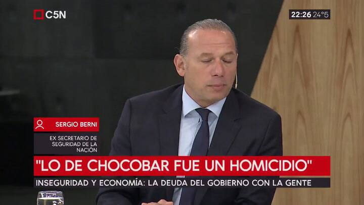 Sergio Berni se refirió al caso Maldonado y apuntó contra Patricia Bullrich - Fuente: C5N