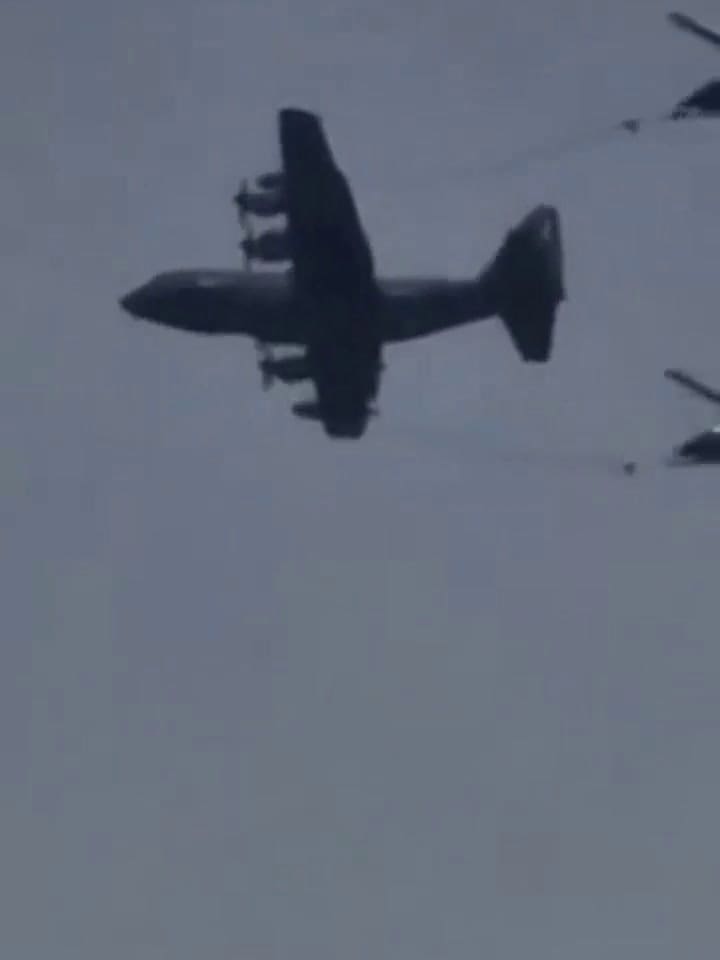 Presuntas tareas de rescate norteamericanas en Irán