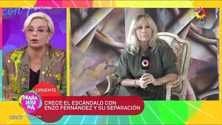 La separacion de Enzo Fernandez y Valentina Cervantes