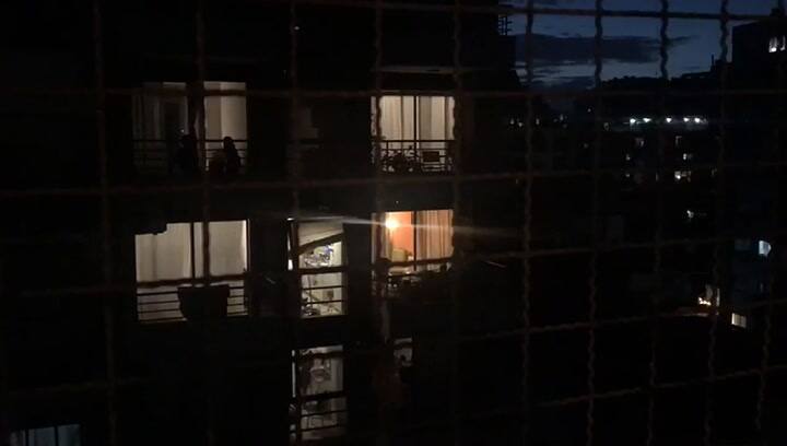 Cacerolazo en Núñez tras el discurso de Alberto Fernández